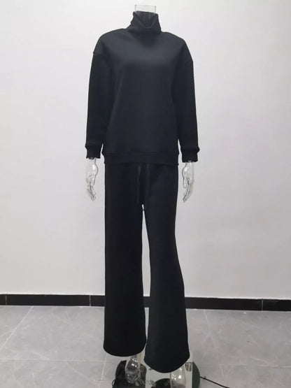Hazel Blues® | Turtleneck Long Sleeve Top and Pants Sweater Set