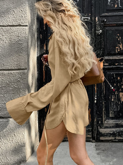 Hazel Blues® |  Long Sleeve Top and Shorts Set