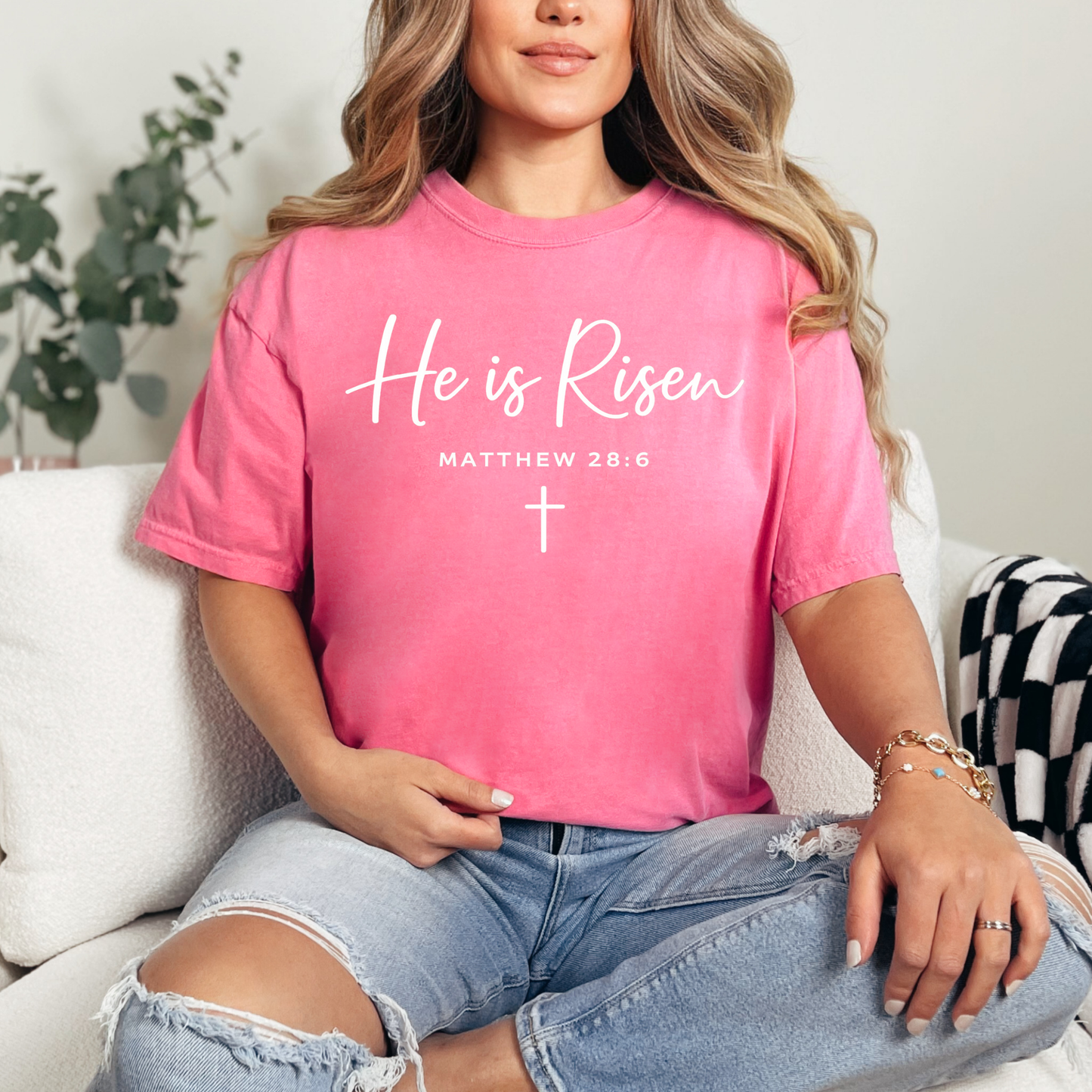 Hazel Blues® |  He Is Risen Graphic Tee