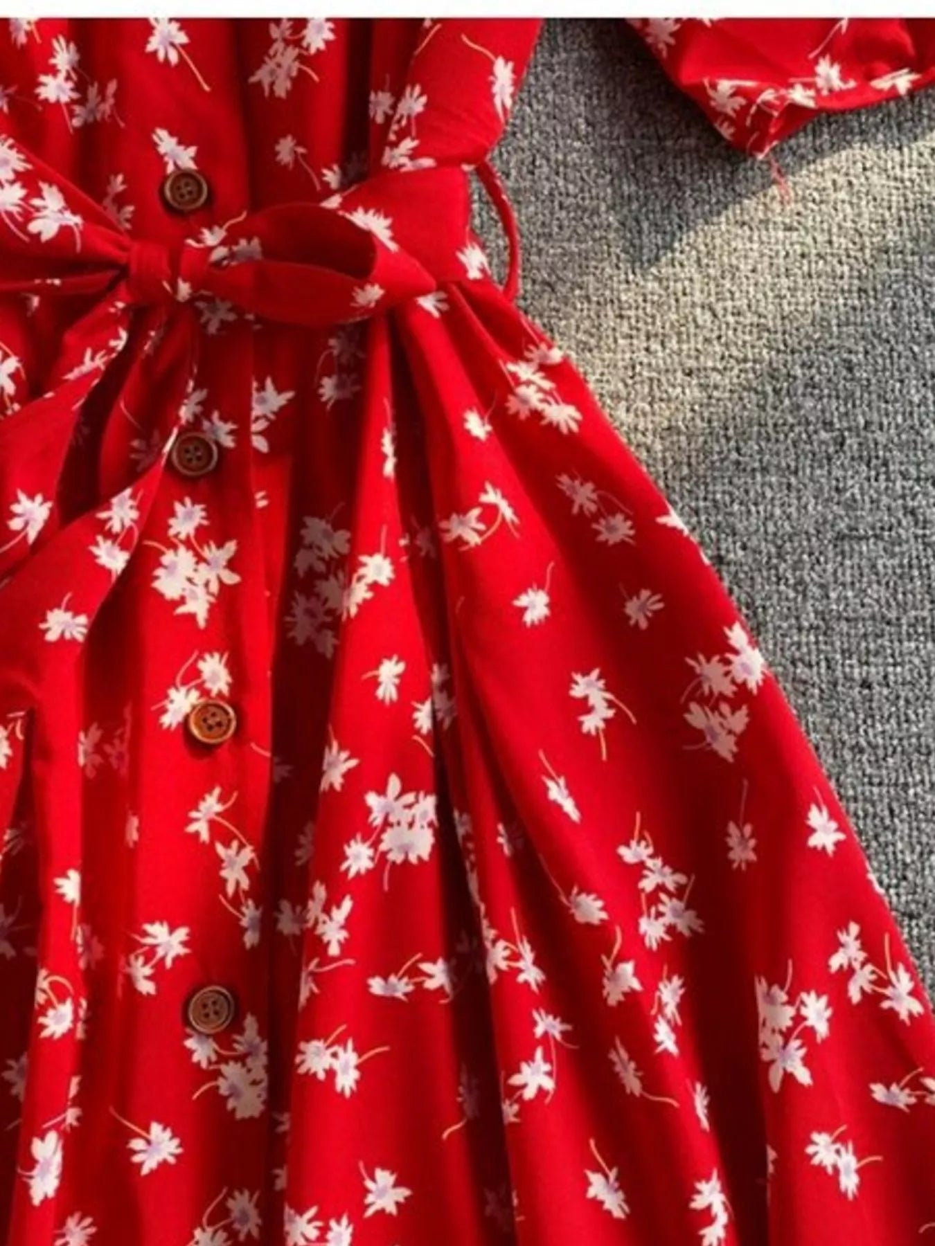 Hazel Blues® |  Floral Print V-Neck Midi Dress