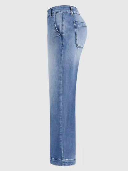 Hazel Blues® |  High-Waisted Relaxed Fit Jeans