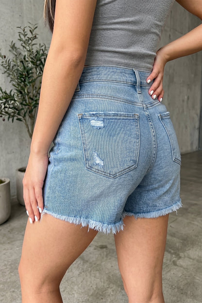 Hazel Blues® |  Weekend Edge Denim Shorts