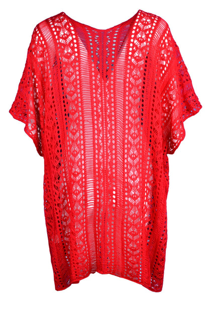 Hazel Blues® | Cutout V-Neck Cover-Up with Tassel