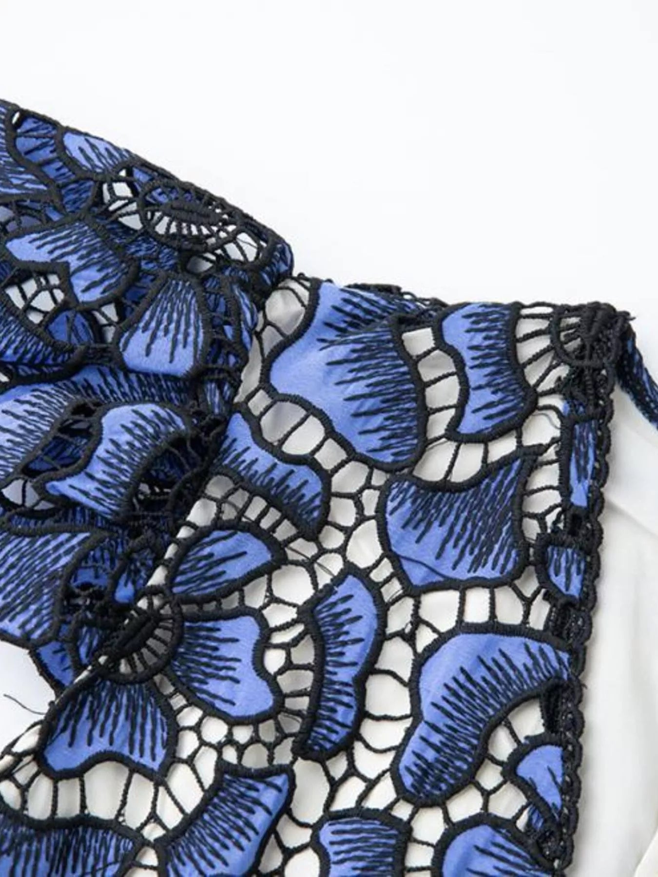 Hazel Blues® |  Printed V-Neck Ruffle Sleeve Midi Dress