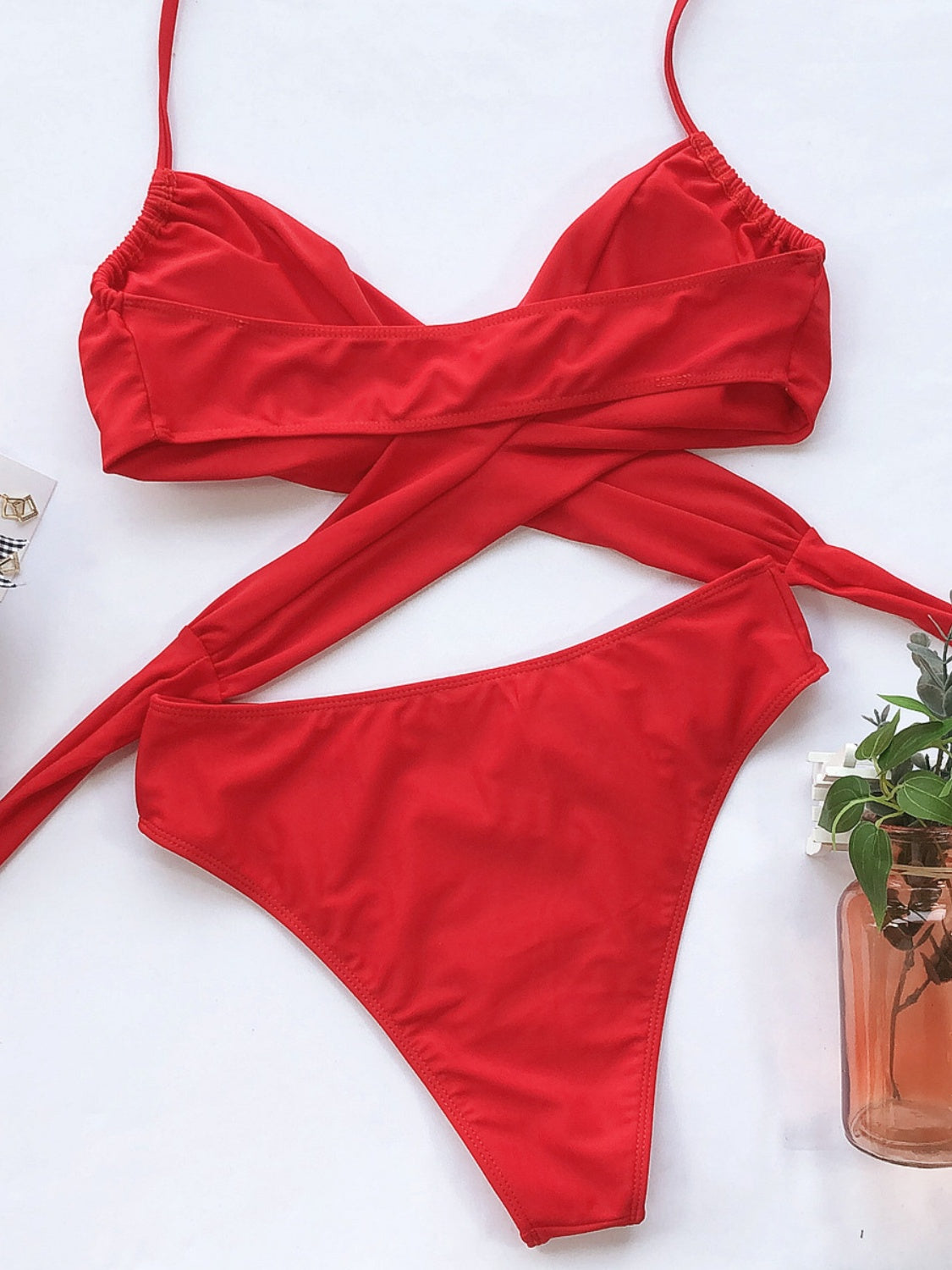 Hazel Blues® | Halter Neck Two-Piece Bikini Set