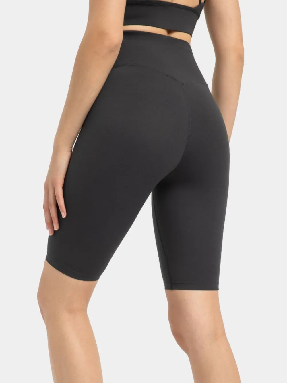 Hazel Blues® |  Millennia High Rise Wide Waistband Active Shorts
