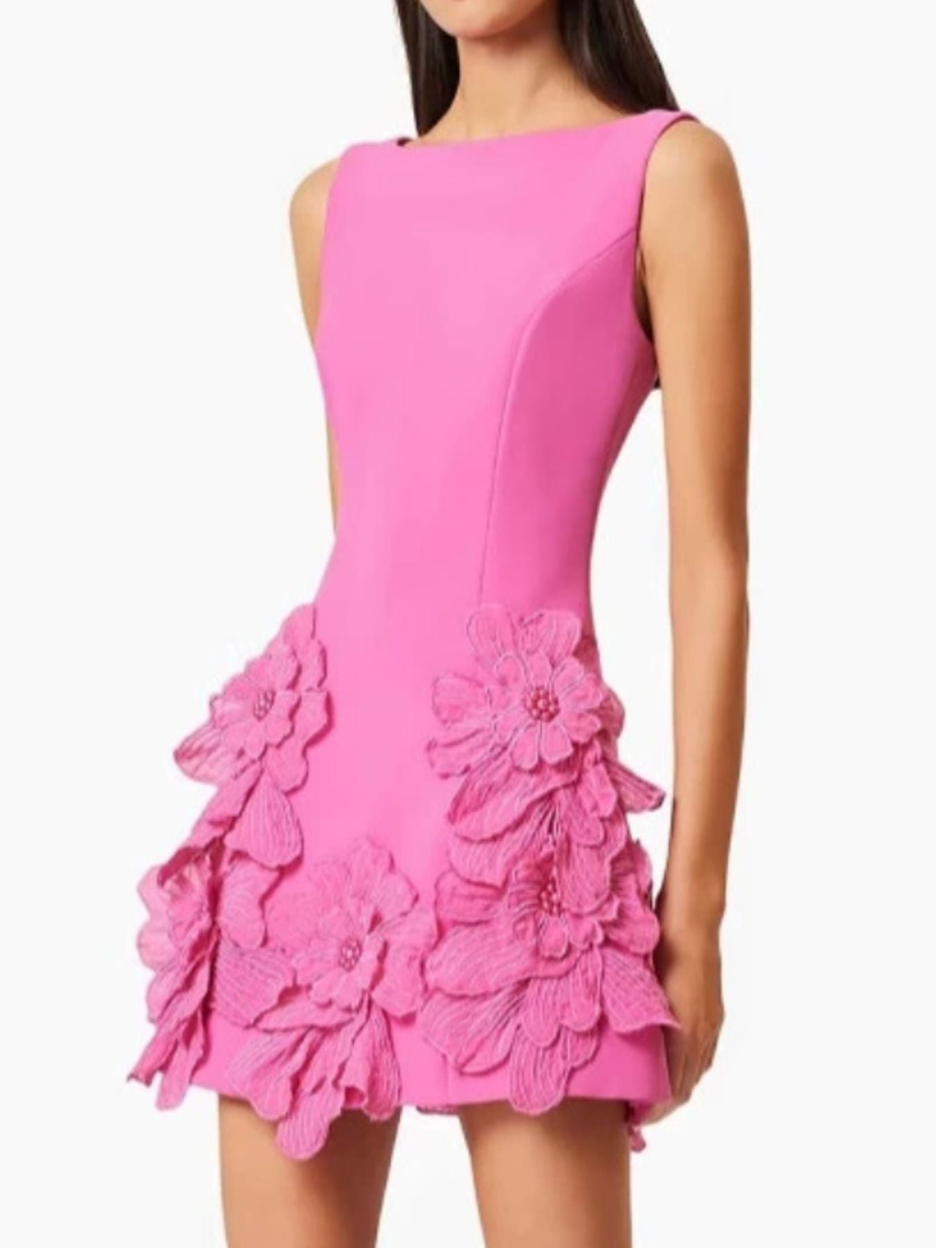 Hazel Blues® |  Flower Round Neck Sleeveless Dress