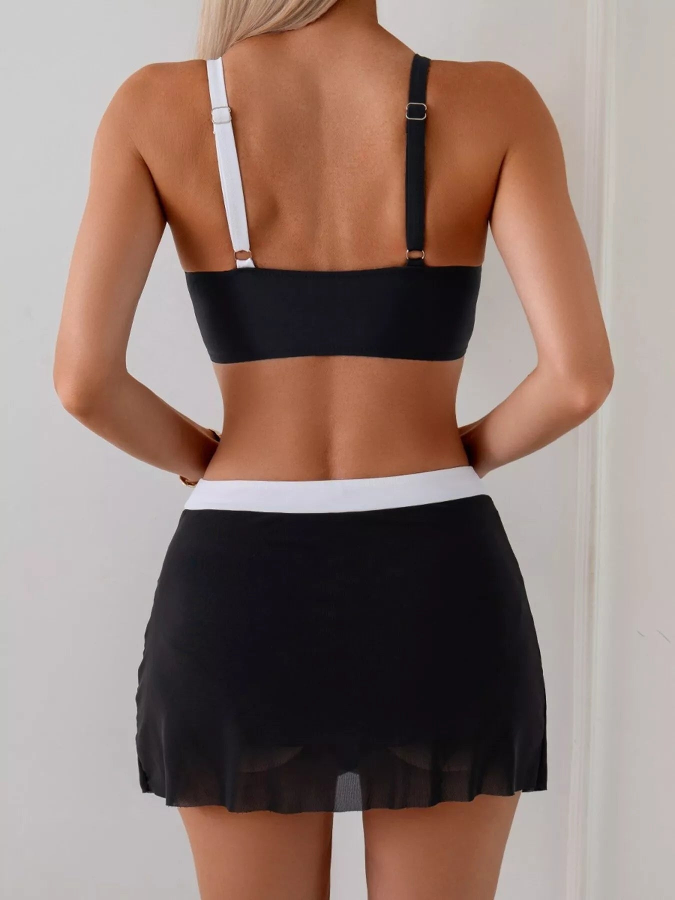 Hazel Blues® | Two Tone Cami and Skort Swim Set