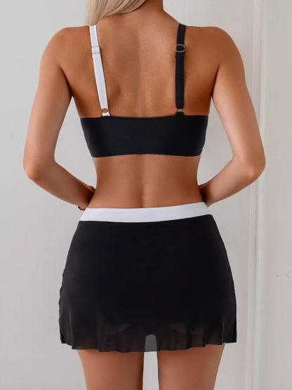 Hazel Blues® | Two Tone Cami and Skort Swim Set