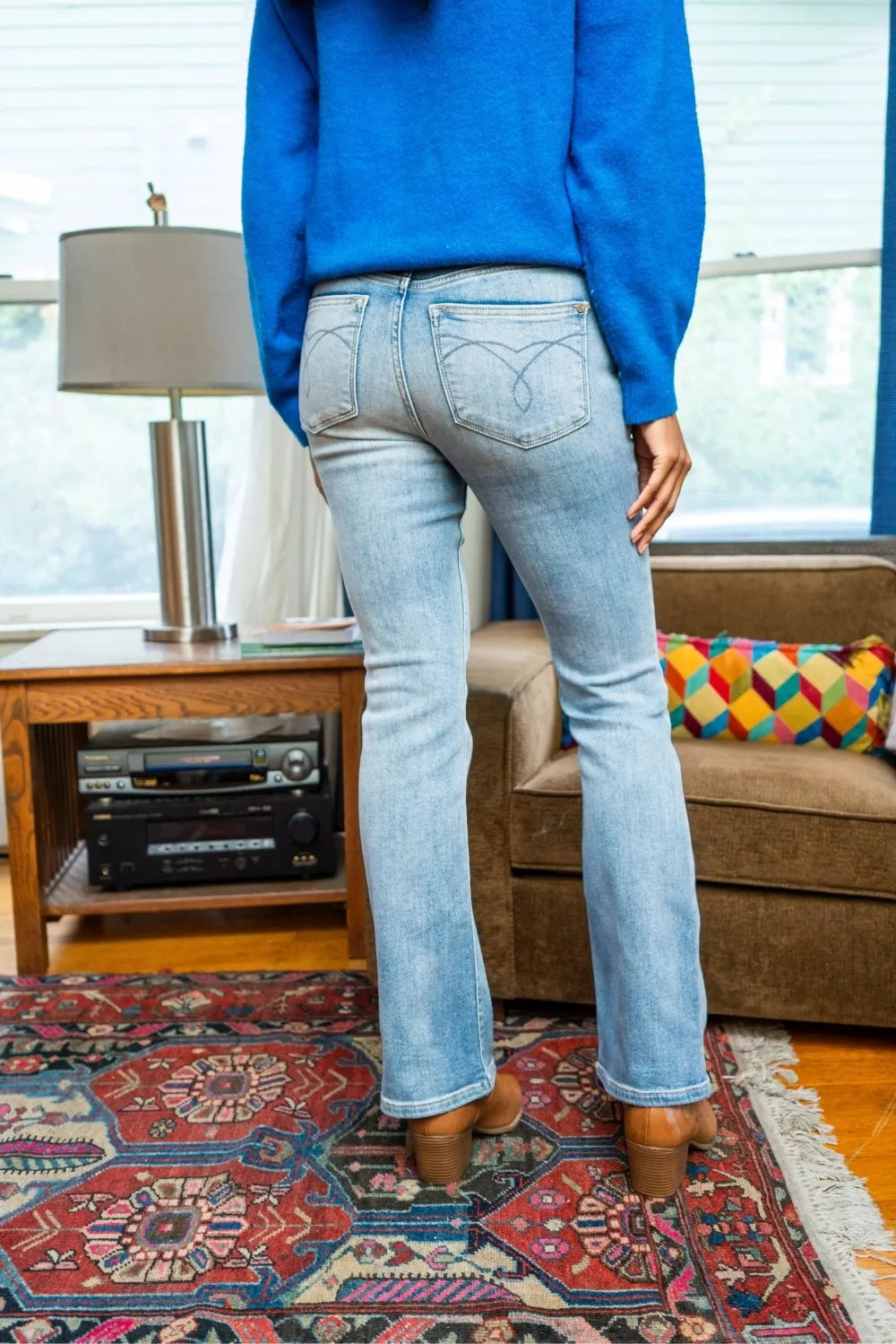 Hazel Blues® |  Judy Blue Mid Rise Thermal Bootcut Jeans