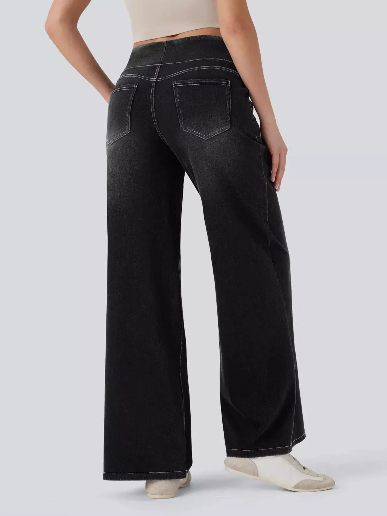 Hazel Blues® |  High-Waisted Wide Leg Jeans