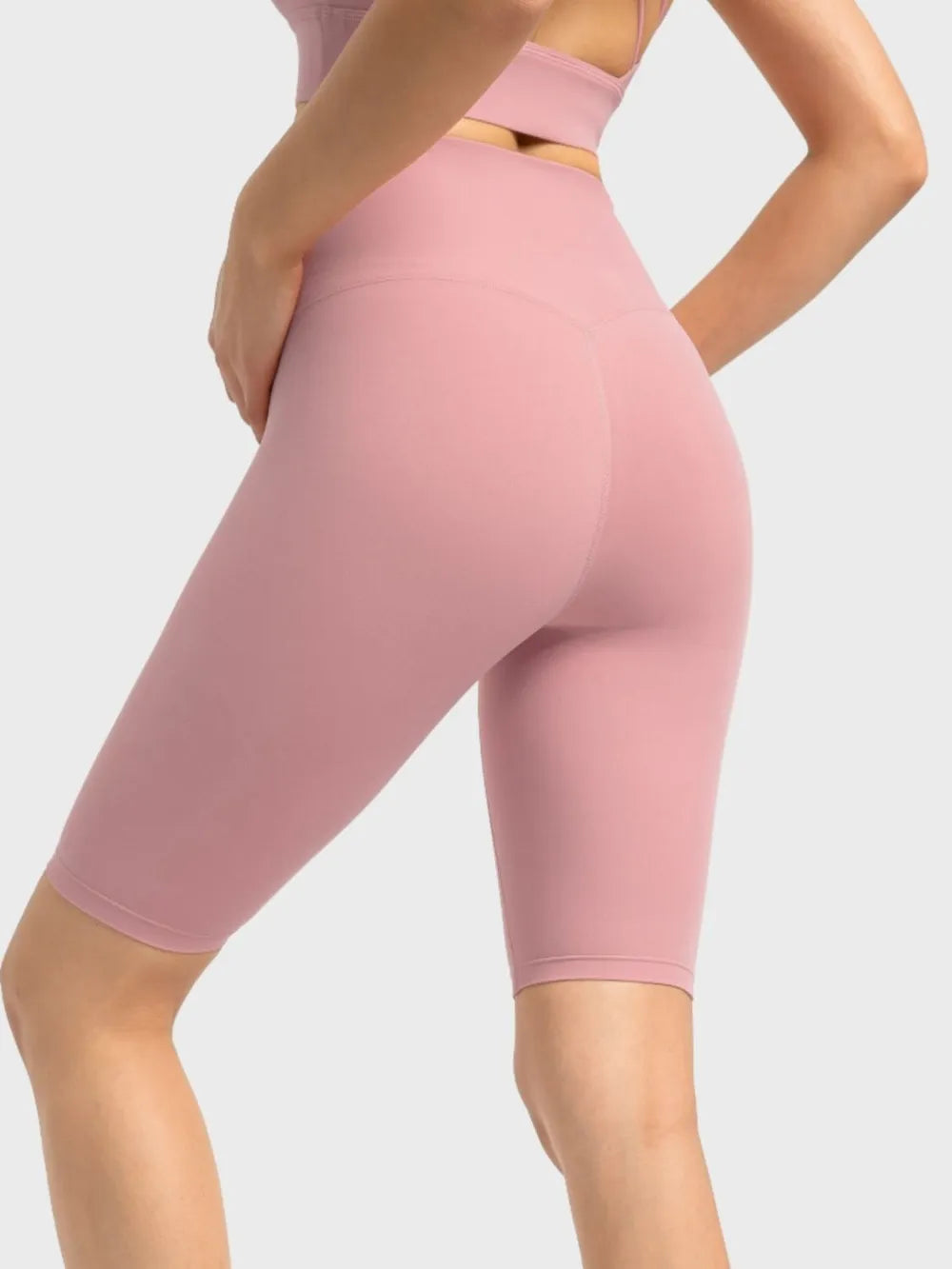Hazel Blues® |  Millennia High Rise Wide Waistband Active Shorts