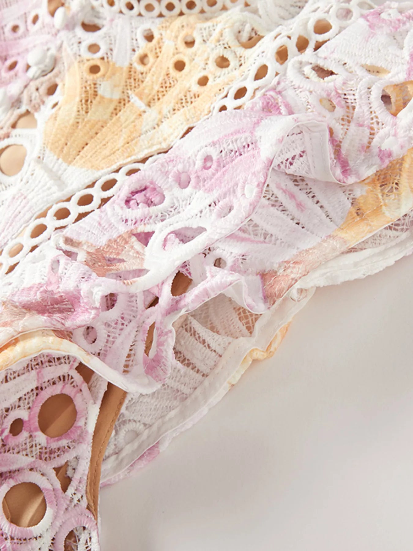 Hazel Blues® |  Floral Lace Detail Maxi Dress