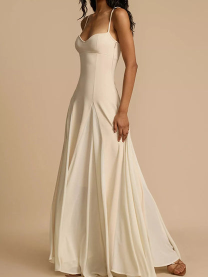 Hazel Blues® |  Sweetheart Neck Spaghetti Strap Flowy Maxi Dress