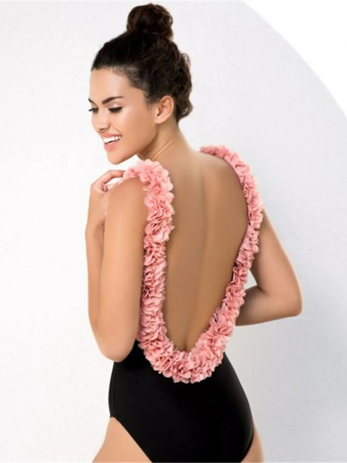 Hazel Blues® | Mommy&Me Backless Petal Strap One Piece Swimsuit