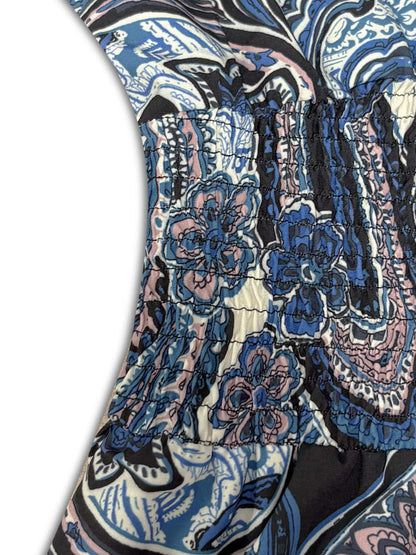 Hazel Blues® | Floral V-Neck Cap Sleeve Maxi Dress