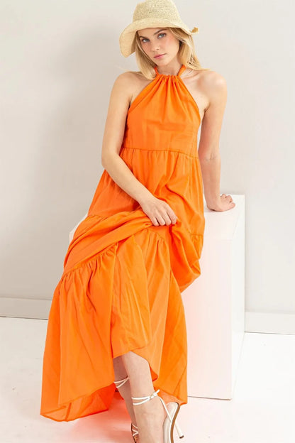 Hazel Blues® |  HYFVE Halter Neck Cover Up Maxi Dress