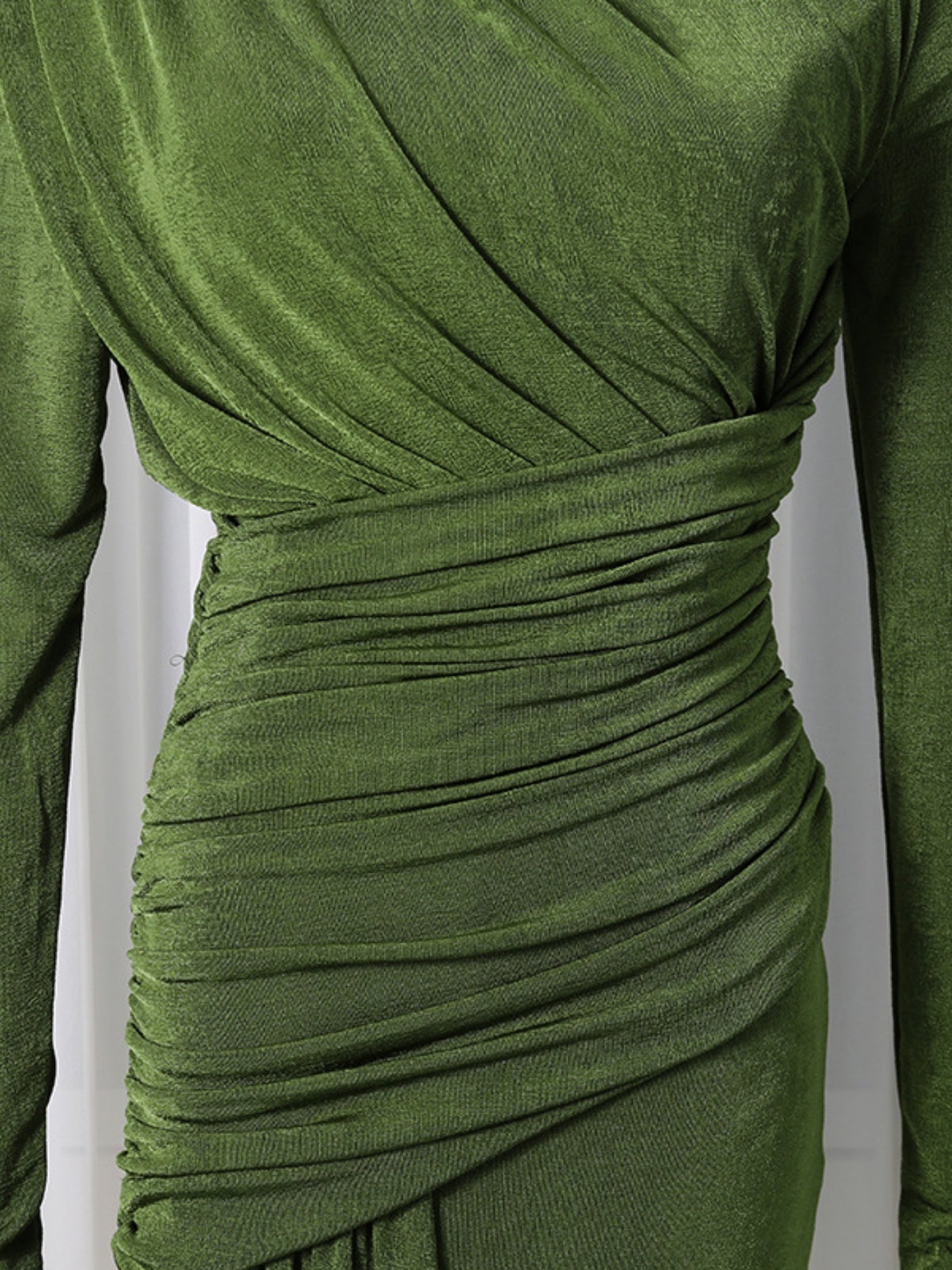 Hazel Blues® |  Ruched Long Sleeve Maxi Dress
