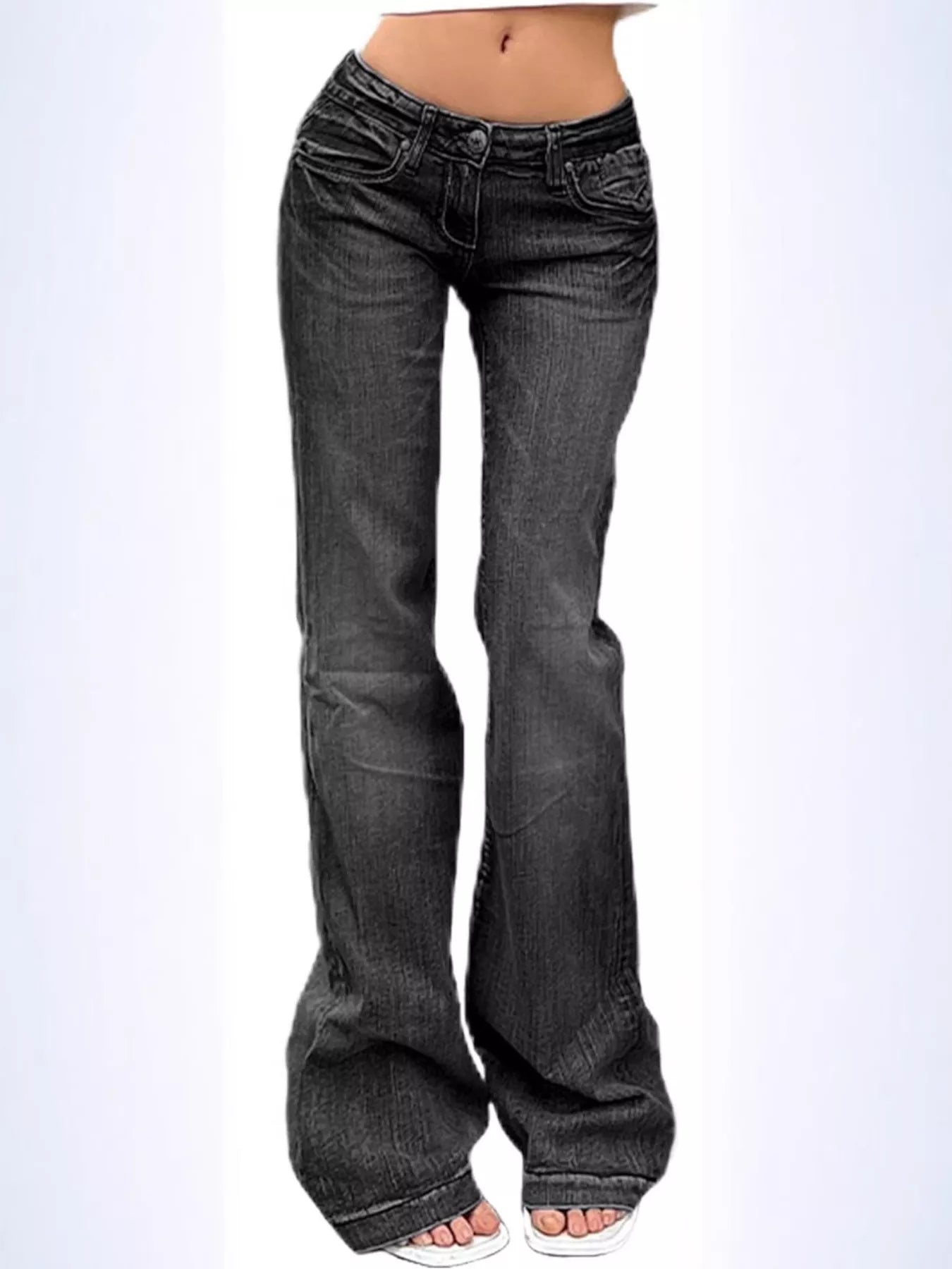 Hazel Blues® |  Low Rise Flare Jeans