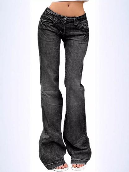 Hazel Blues® |  Low Rise Flare Jeans
