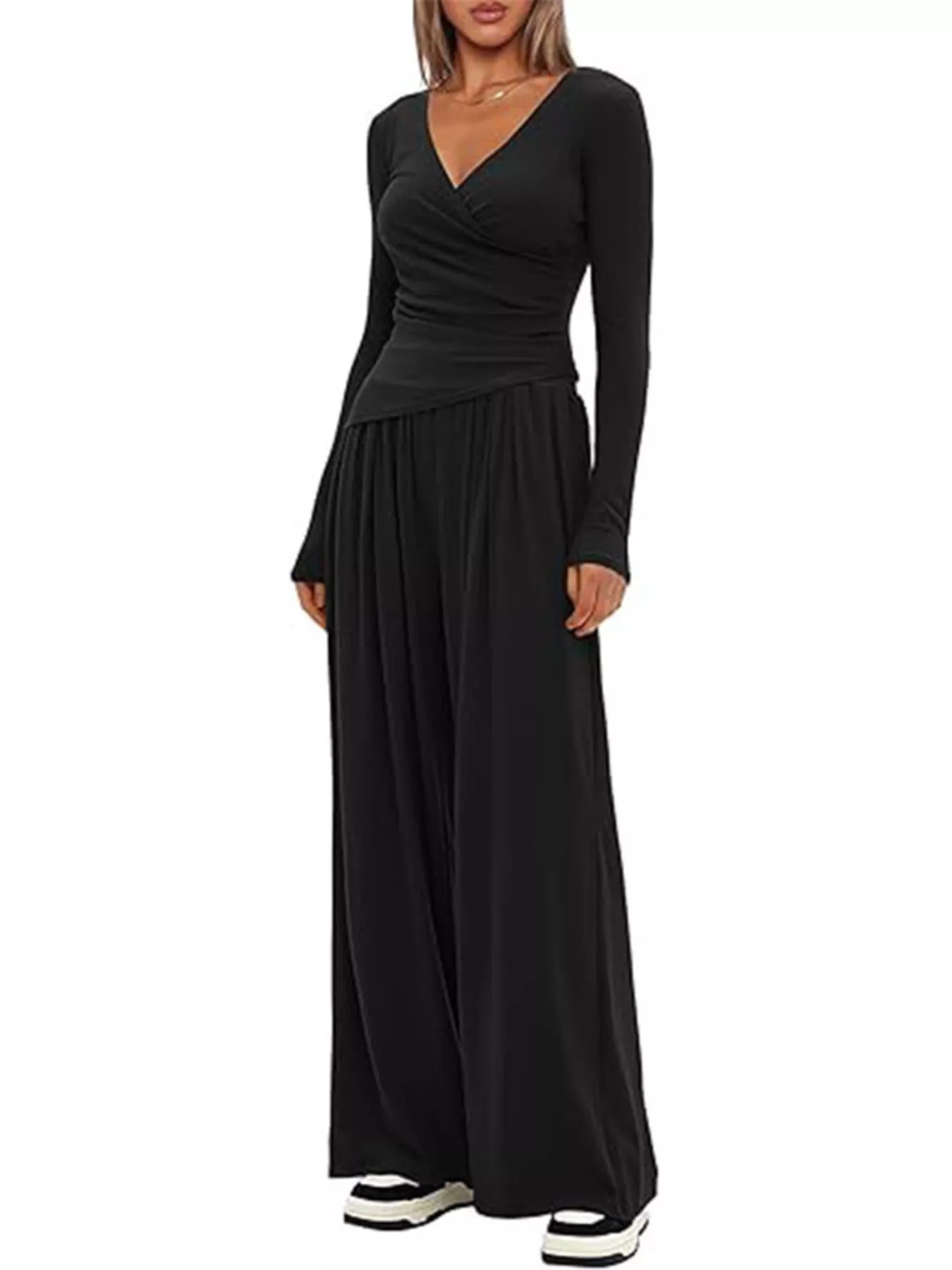 Hazel Blues® |  Casual Long Sleeve Top and Pants Two-Piece Set