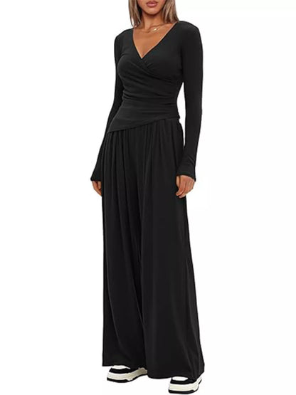 Hazel Blues® |  Casual Long Sleeve Top and Pants Two-Piece Set