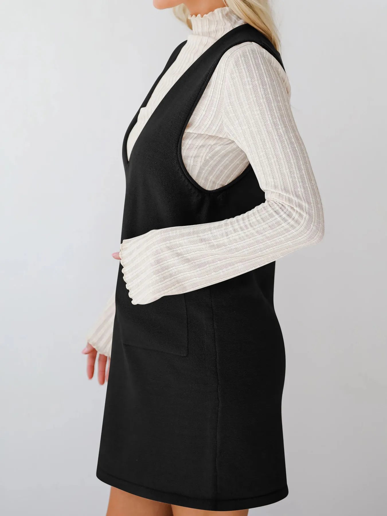 Hazel Blues® |  Sleeveless Knit Dress with Pockets
