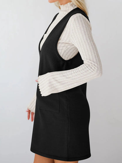 Hazel Blues® |  Sleeveless Knit Dress with Pockets