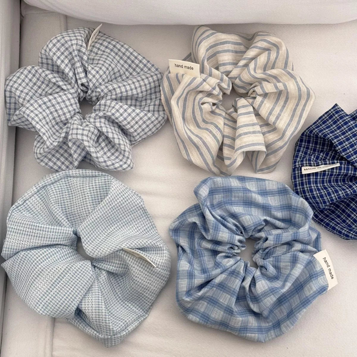 Hazel Blues® |  5-Piece Hair Scrunchies Set