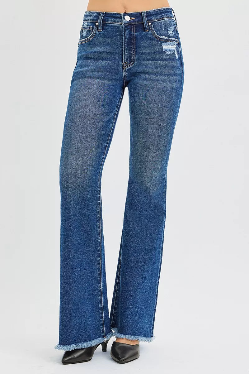 Hazel Blues® |  RISEN High Rise Flare Jeans
