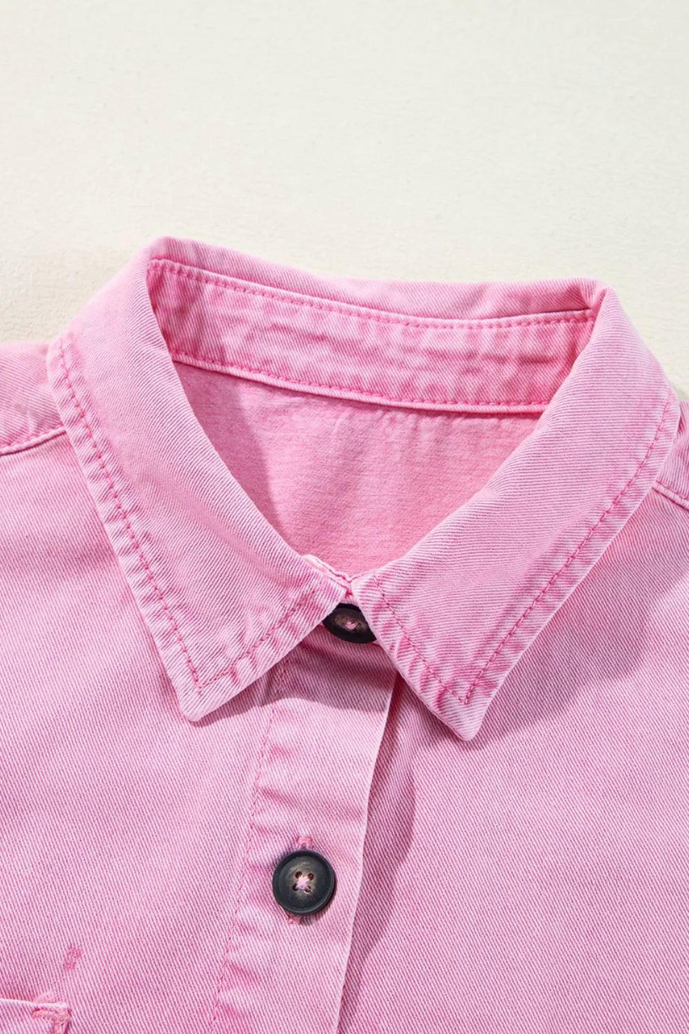Hazel Blues® |  Button Down Short Sleeve Denim Dress