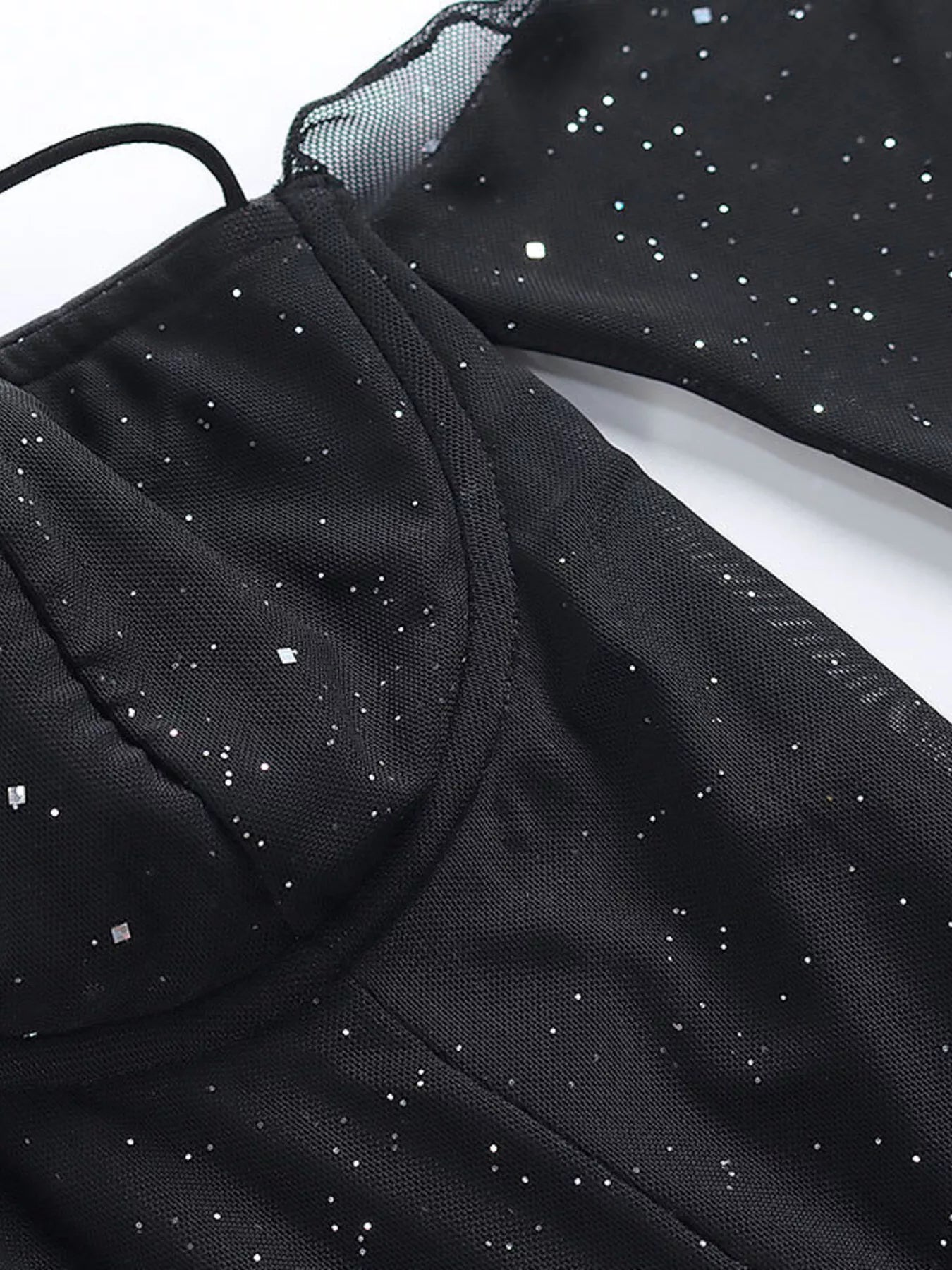 Hazel Blues® |  Glitter Mini Dress with Sleeves