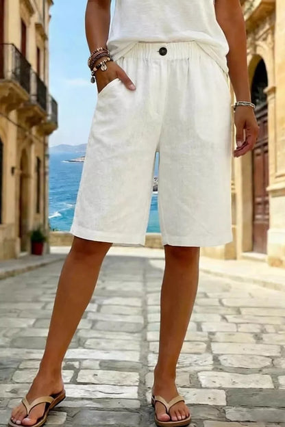 Hazel Blues® |  Elastic Waist Shorts