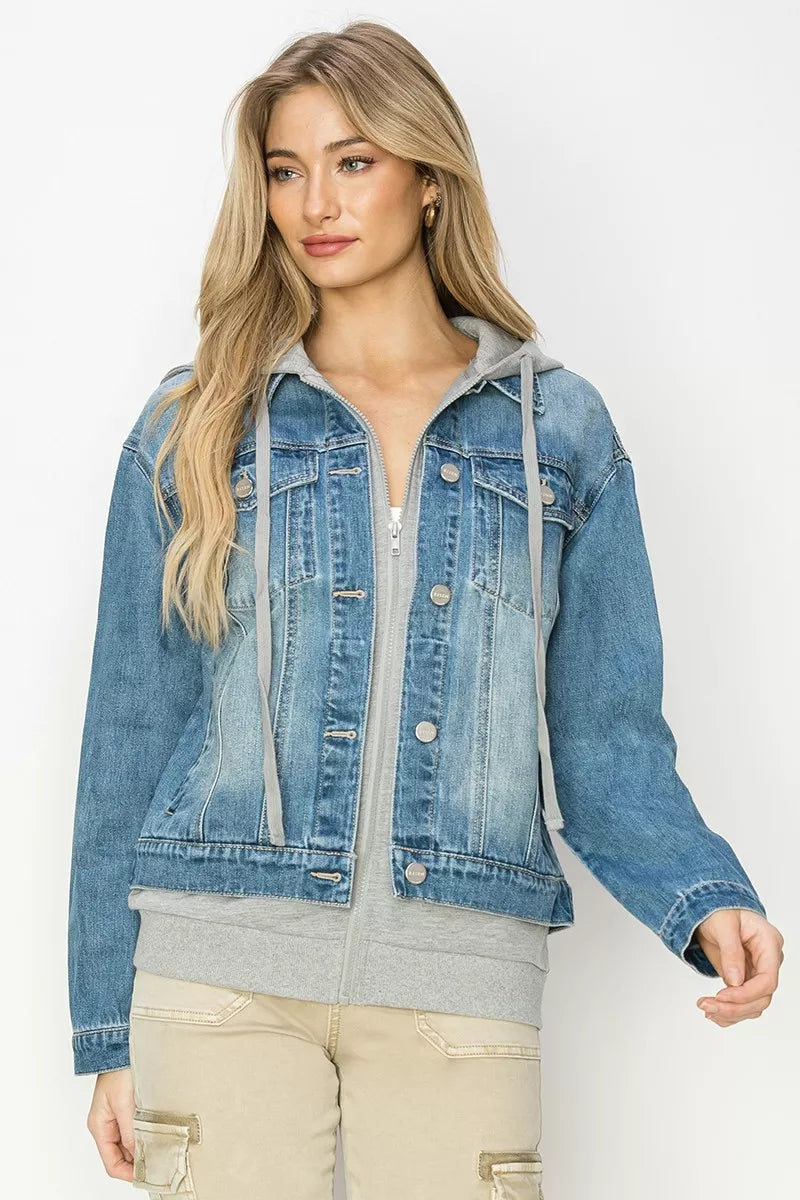 Hazel Blues® |  RISEN Oversized Hoodie Jacket