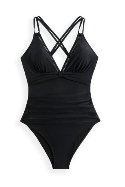 Hazel Blues® | Double Spaghetti Strap One-Piece Swimwear