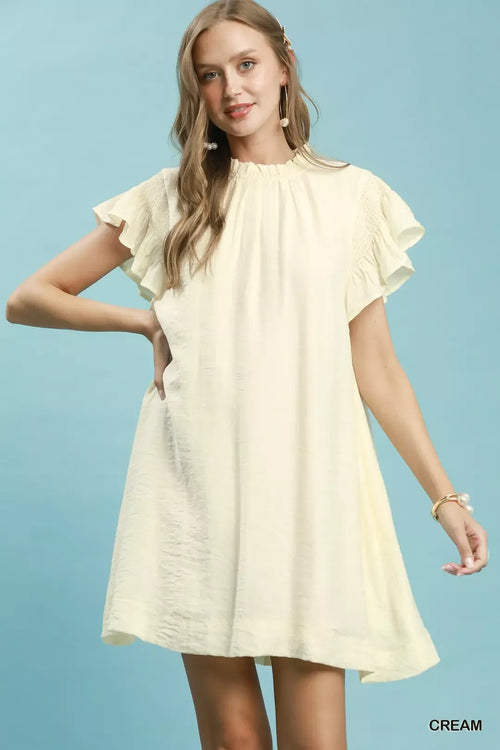 Hazel Blues® |  Umgee Ruffle Flutter Sleeve Dress