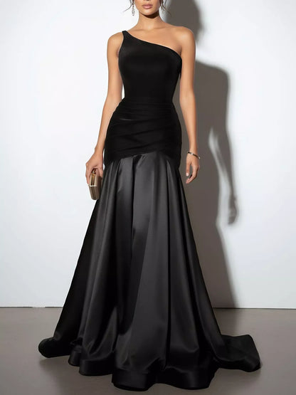 Hazel Blues® |  Single Shoulder Floor Length Dress
