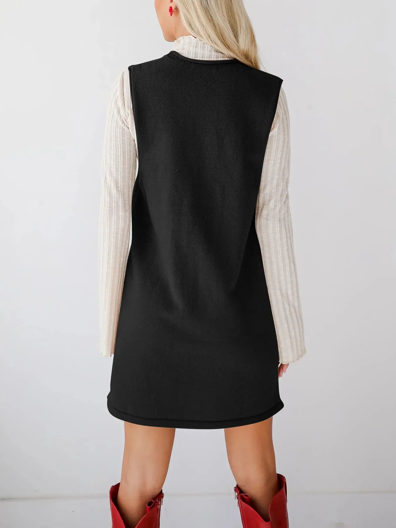 Hazel Blues® |  Sleeveless Knit Dress with Pockets