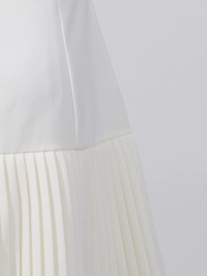 Hazel Blues® |  Square Neck Pleated Mini Dress