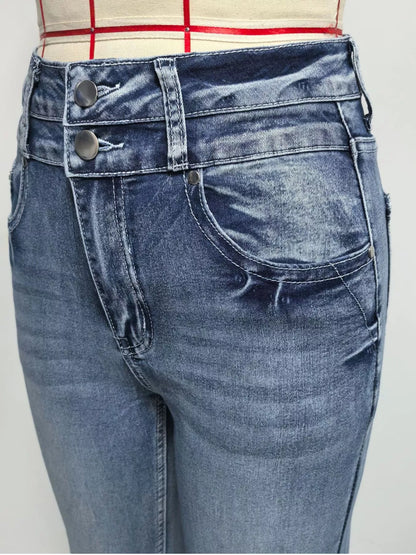 Hazel Blues® |  High-Waisted Flare Leg Jeans