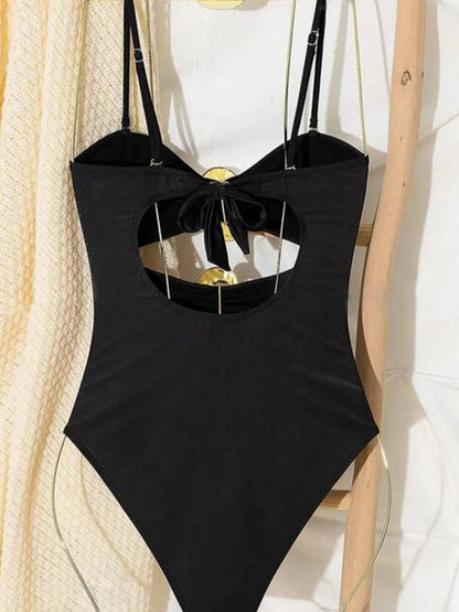 Hazel Blues® | Cutout Sweetheart Neck One-Piece Swimwear