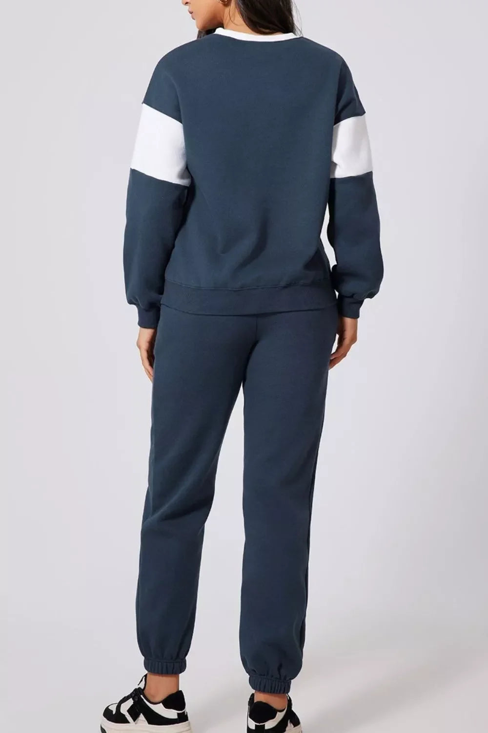 Hazel Blues® |  Drop Shoulder Loose Sweatshirt and Joggers Active Set