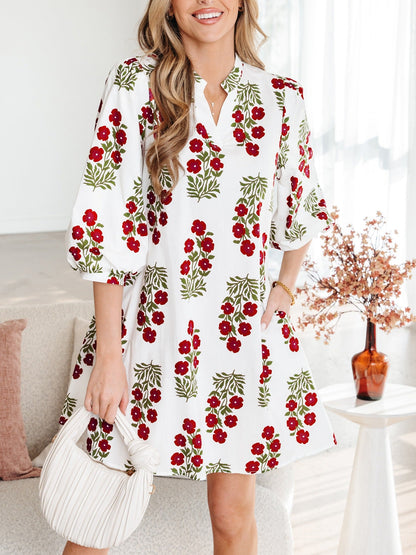 Hazel Blues® |  Floral Print Casual Mini Dress