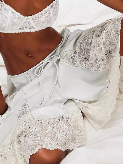 Hazel Blues® |  Lace Detail Shorts