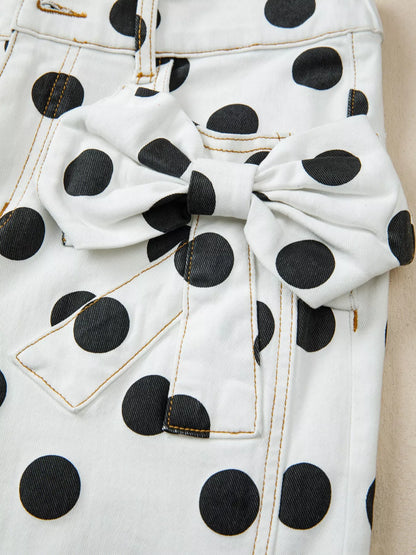 Hazel Blues® |  Polka Dot High-Waisted Jeans