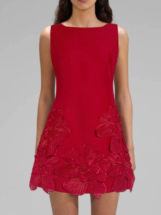 Hazel Blues® |  Flower Round Neck Sleeveless Dress
