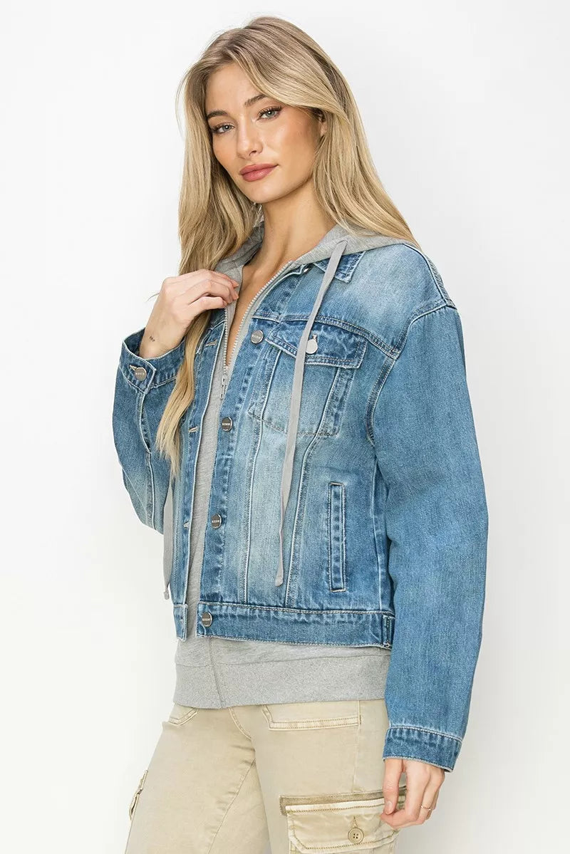 Hazel Blues® |  RISEN Oversized Hoodie Jacket