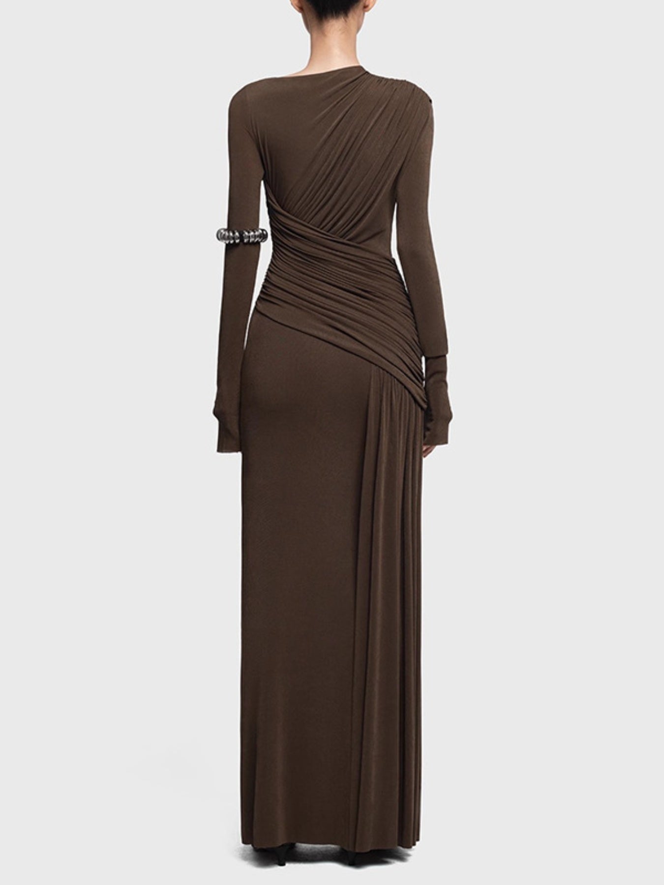 Hazel Blues® |  Ruched Long Sleeve Maxi Dress