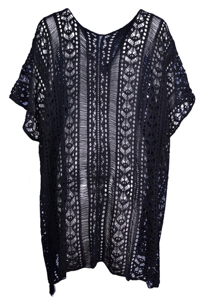 Hazel Blues® | Cutout V-Neck Cover-Up with Tassel