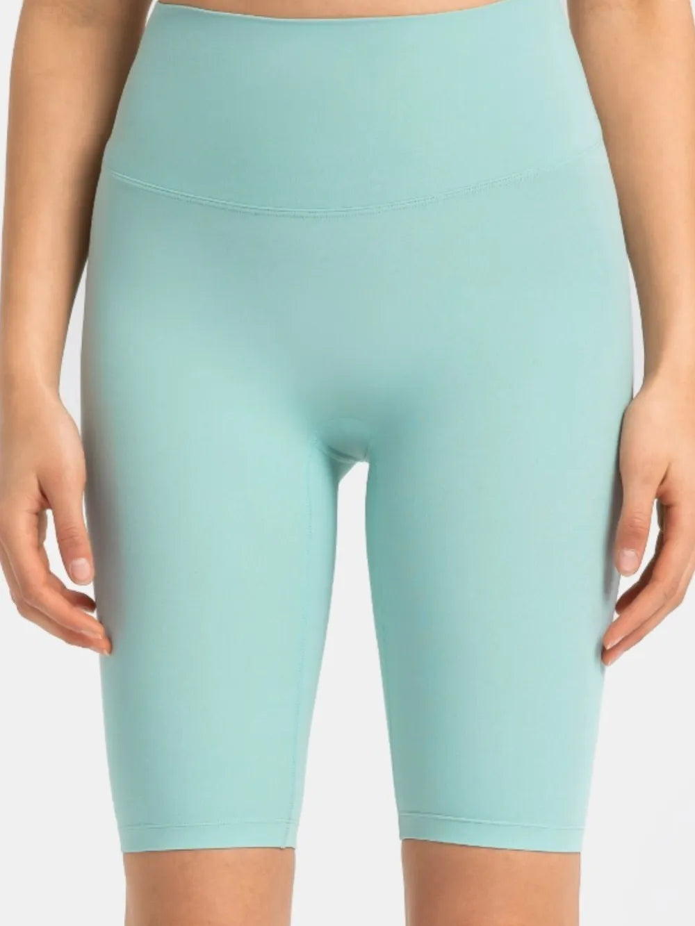 Hazel Blues® |  Millennia High Rise Wide Waistband Active Shorts